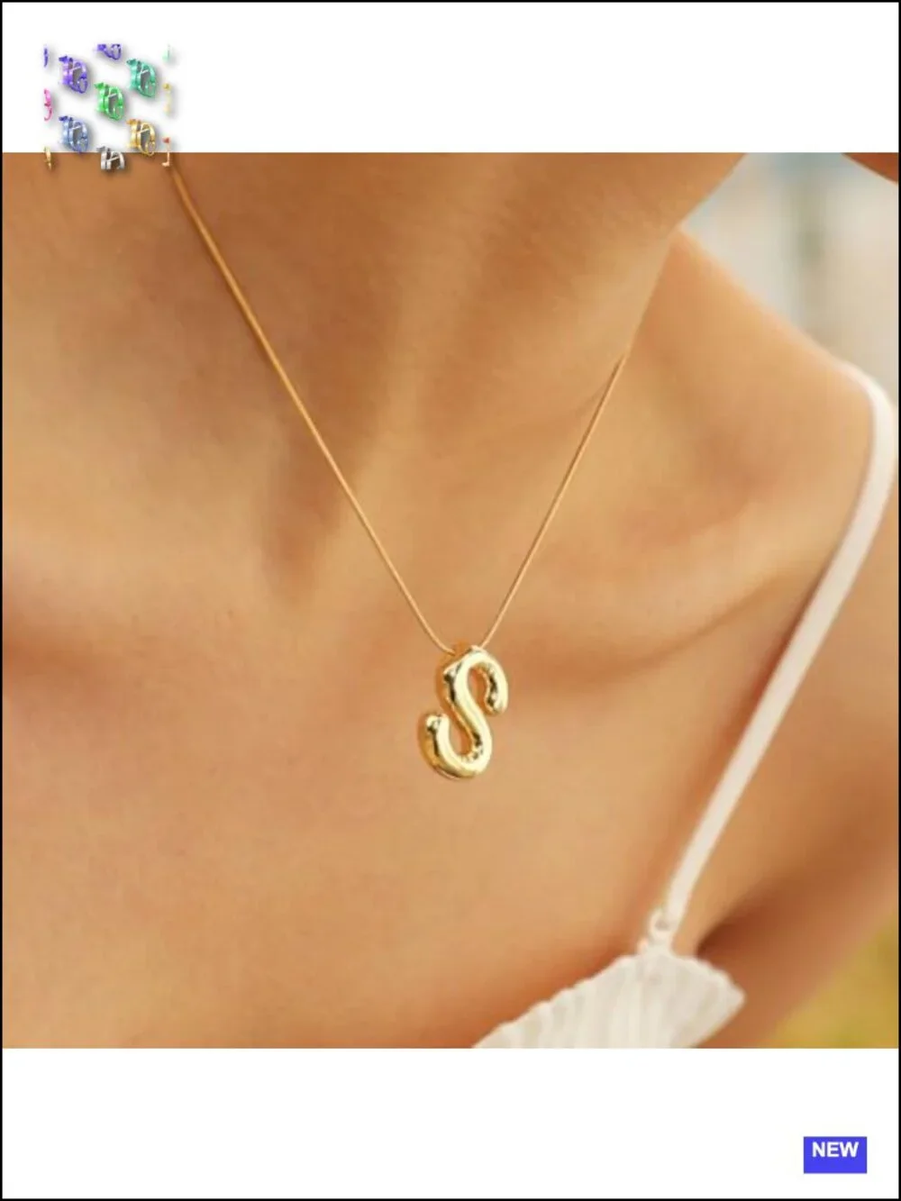 Gold Plated Layered Initial Choker Necklace Set for Women Teens